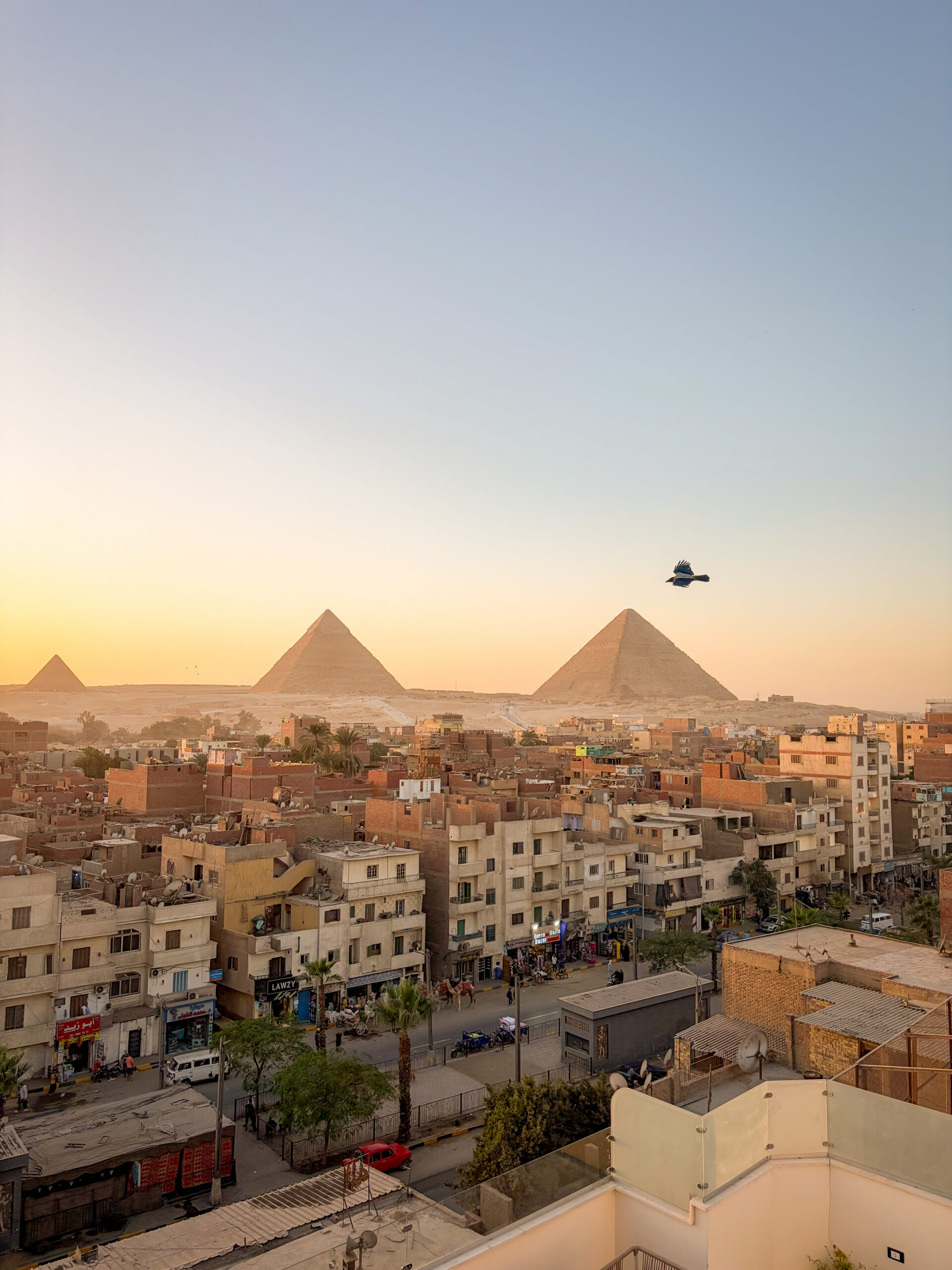 Egypt travel moment with local scenery